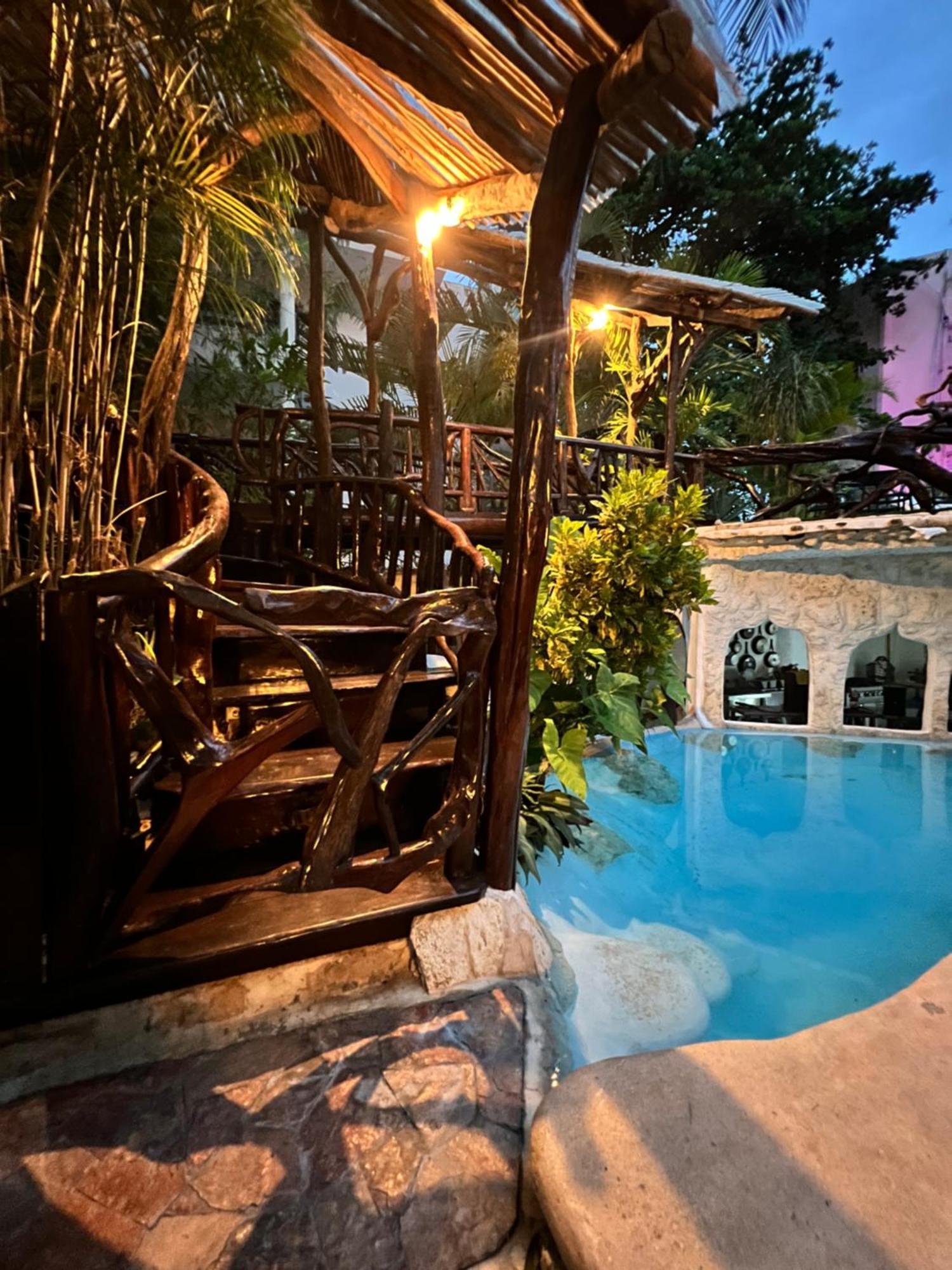 La Quinta Orquidea Bed and Breakfast Puerto Morelos Buitenkant foto